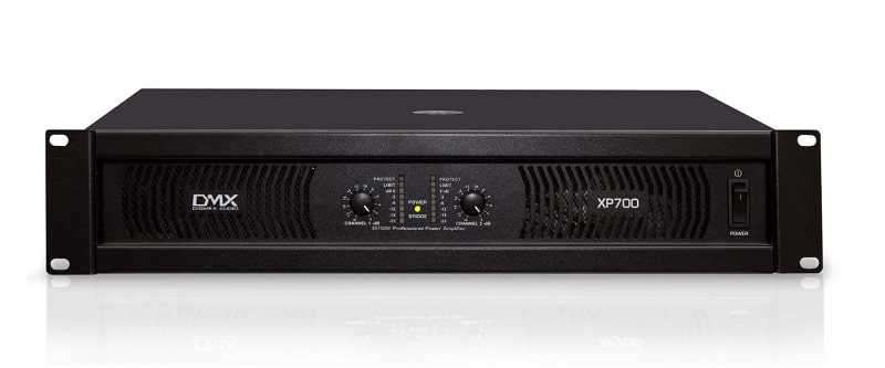 Power amplifier DMX XP-700 được trang bị mạch bảo vệ tiên tiến giúp khuếch đại tín hiệu mạnh mẽ