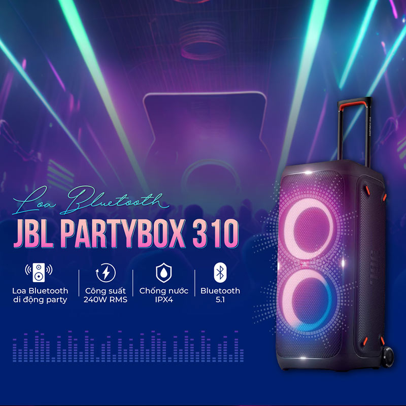Loa JBL chống nước PartyBox 310: 14.900.000 VNĐ
