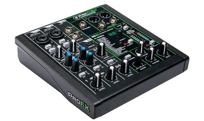 Bàn mixer Mackie ProFx6v3 thiết kế nhỏ gọn, xử lý âm thanh tuyệt vời