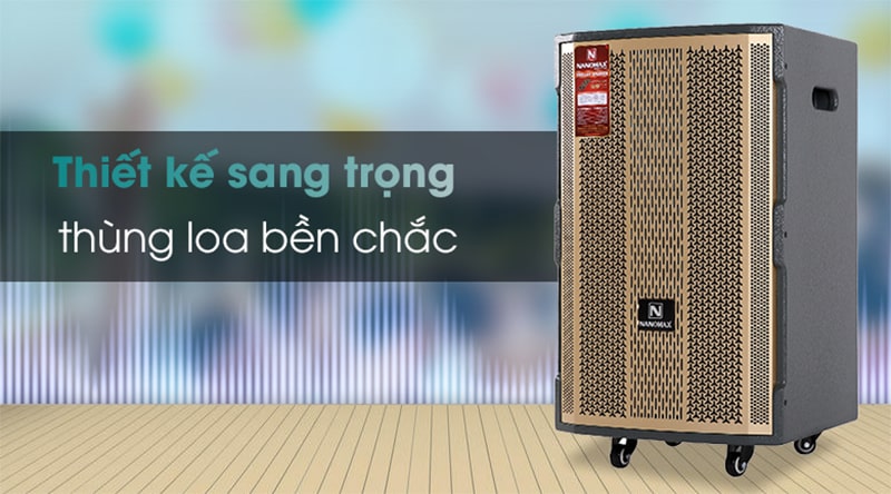 Loa kéo Nanomax S-1000 thiết kế hiện đại, sang trọng, tinh tế