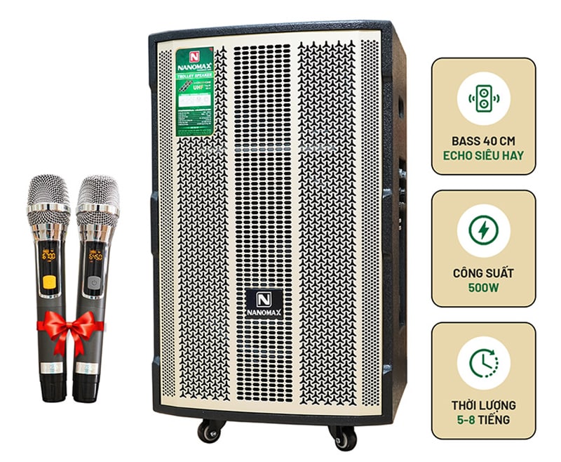 Loa kéo Nanomax S-15D1 khả năng tái hiện và trình diễn âm thanh trung thực, ấn tượng Loa kéo Nanomax S-15D1 khả năng tái hiện và trình diễn âm thanh trung thực, ấn tượng