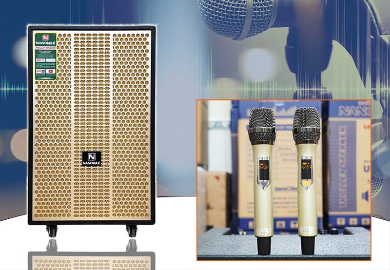Loa kéo Nanomax SK-16K7 kiểu dáng sang trọng, bắt mắt, tính năng hiện đại, tiện ích