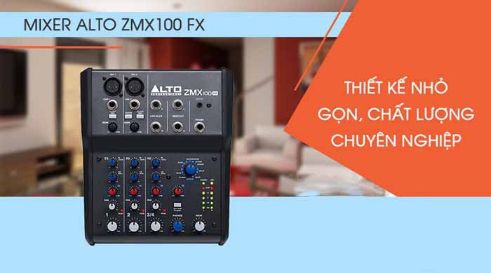 Mixer cho loa kéo Alto ZMX100FX: 4.200.000 VNĐ
