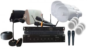 Cấu hình cho phòng học, phòng họp, buổi chào cờ hay cấu hình cho âm thanh thông báo,..