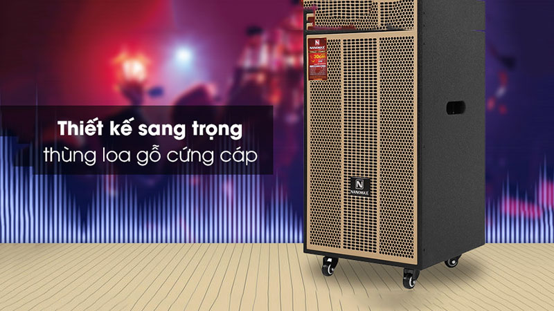 Loa hát rong Karaoke Nanomax S-900 rất cứng cáp, màu sắc nổi bật